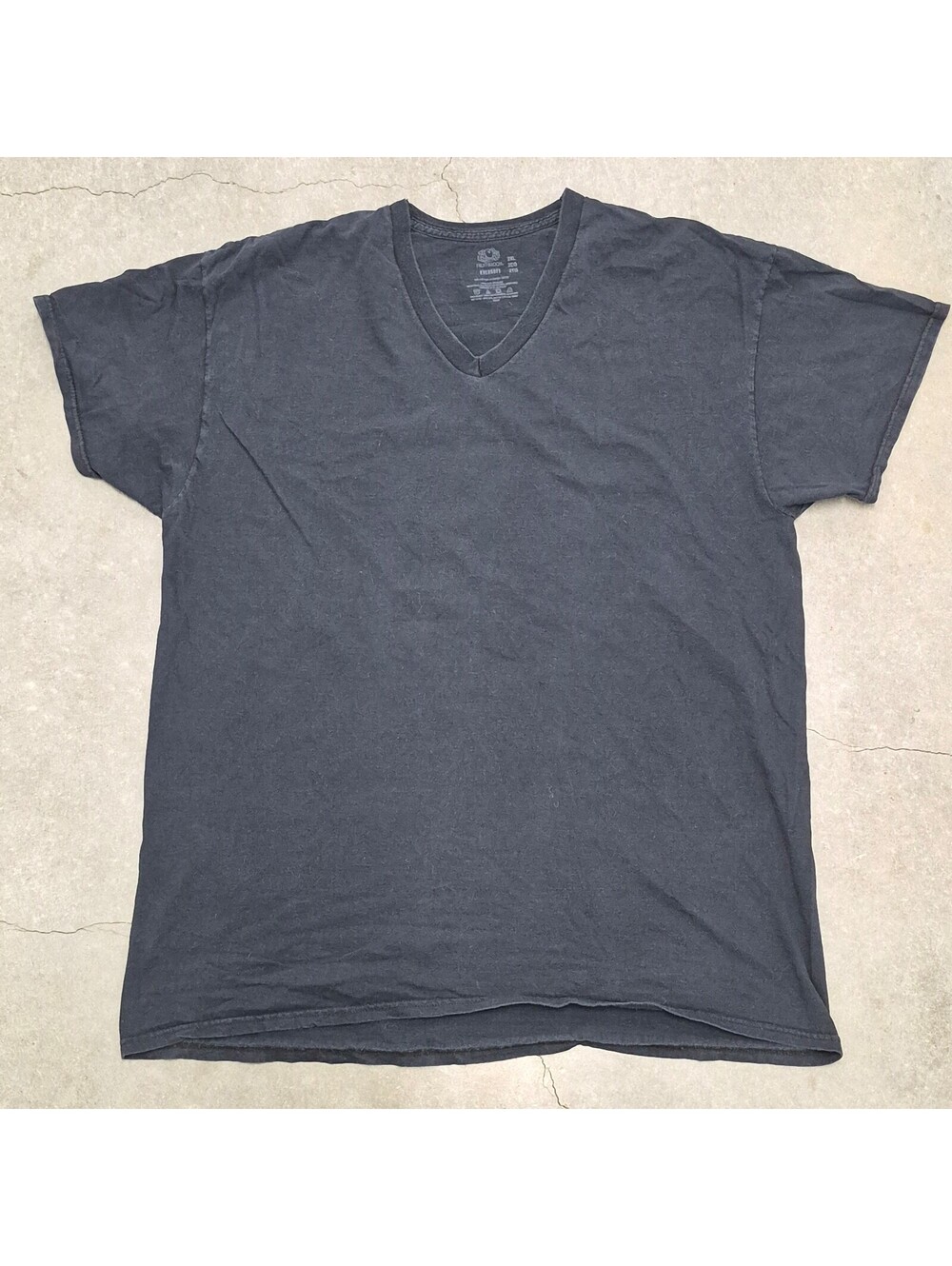 Fruit of the Loom Plain Black T Shirt